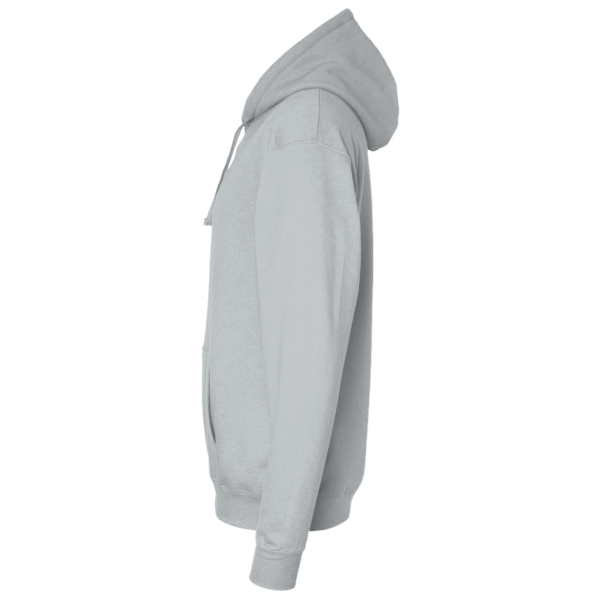 District Re Fleece Hoodie, Light Heather Grey, Left Sleeve view