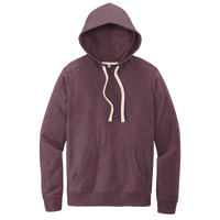 District Re Fleece Hoodie, Maroon Heather, Front view