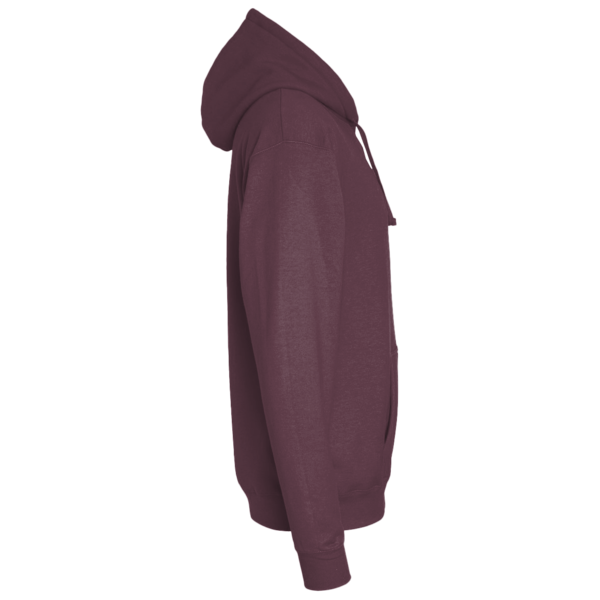 District Re Fleece Hoodie, Maroon Heather, Right Sleeve view