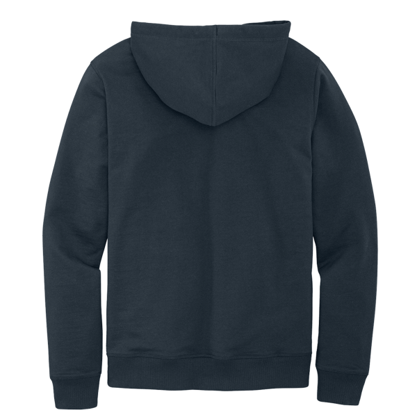 District Re Fleece Hoodie, True Navy, Back view