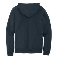 District Re Fleece Hoodie, True Navy, Back view