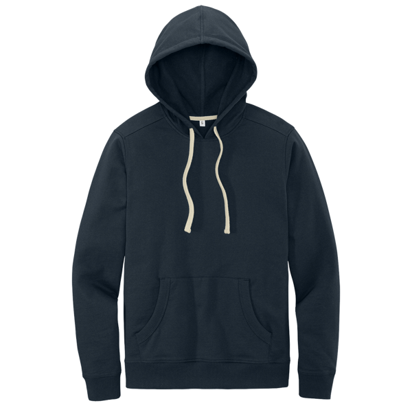 District Re Fleece Hoodie, True Navy, Front view