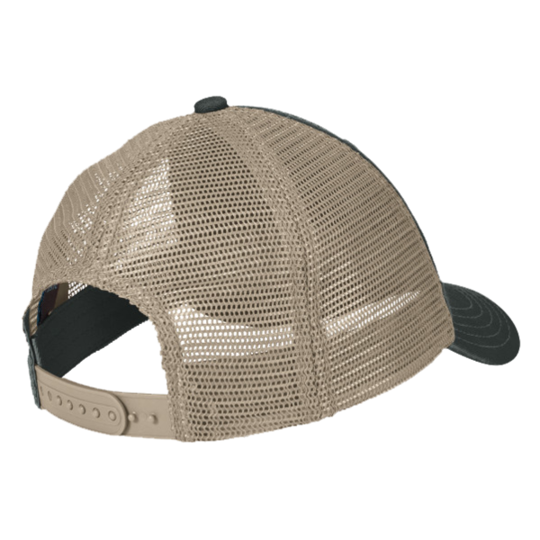 District Super Soft Mesh Back Cap, Black / Khaki, Back view