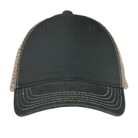 District Super Soft Mesh Back Cap, Black / Khaki, Front view