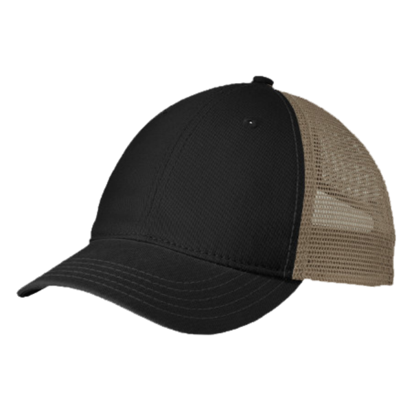 District Super Soft Mesh Back Cap, Black / Khaki, Left Side view