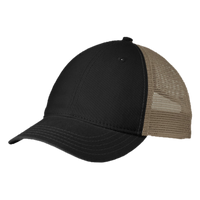 District Super Soft Mesh Back Cap, Black / Khaki, Left Side view