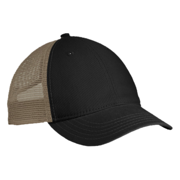 District Super Soft Mesh Back Cap, Black / Khaki, Right Side view