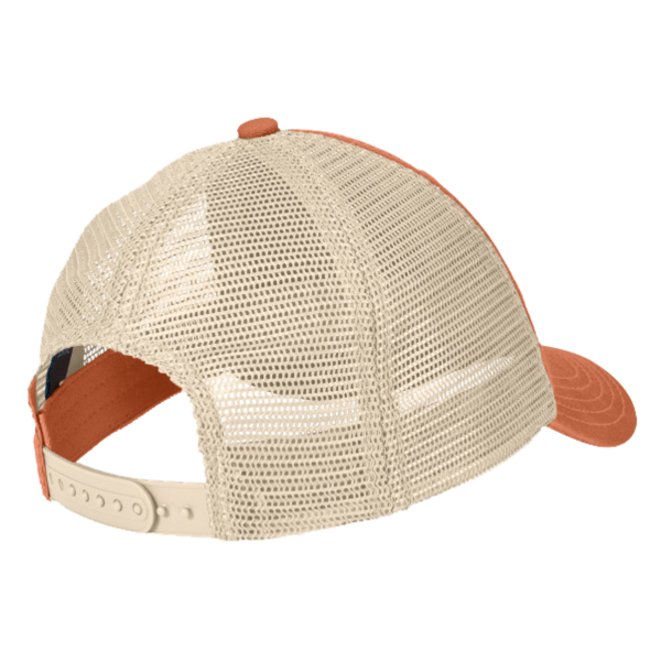 District Super Soft Mesh Back Cap, Burnt Orange / Stone, Back view