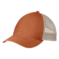 District Super Soft Mesh Back Cap, Burnt Orange / Stone, Left Side view