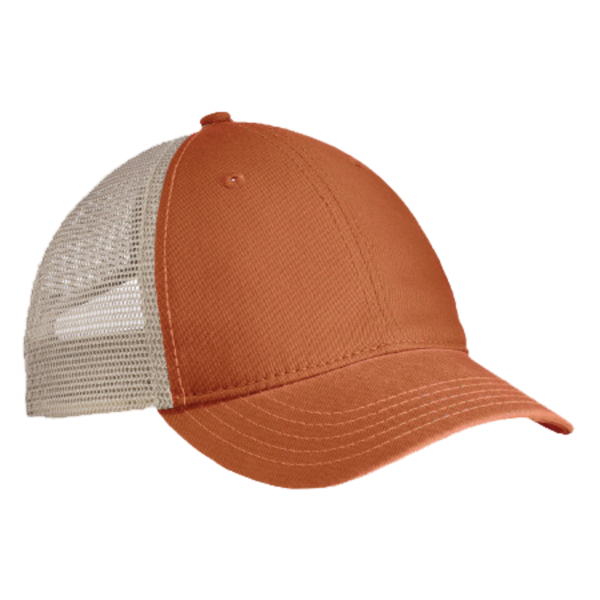 District Super Soft Mesh Back Cap, Burnt Orange / Stone, Right Side view
