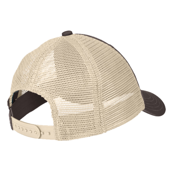 District Super Soft Mesh Back Cap, Chocolate Brown / Stone, Back view