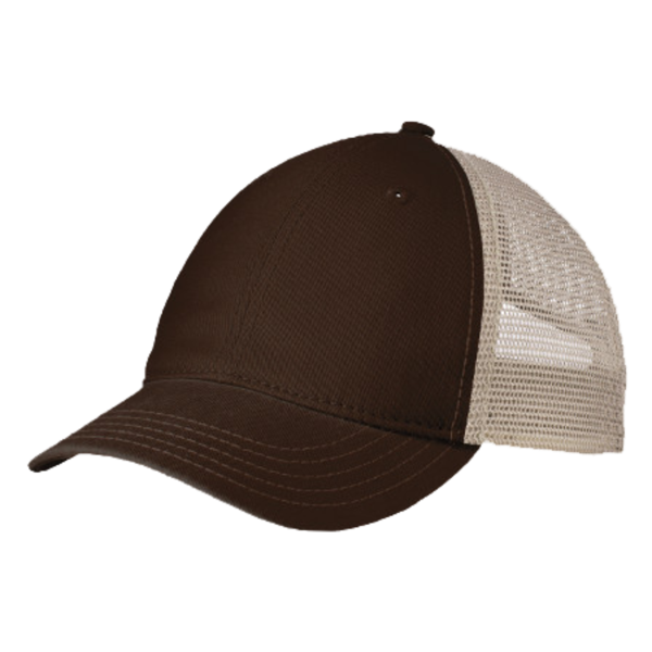 District Super Soft Mesh Back Cap, Chocolate Brown / Stone, Left Side view