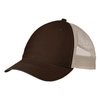 District Super Soft Mesh Back Cap, Chocolate Brown / Stone, Left Side view