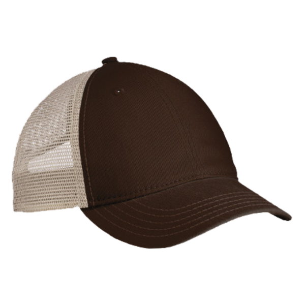 District Super Soft Mesh Back Cap, Chocolate Brown / Stone, Right Side view
