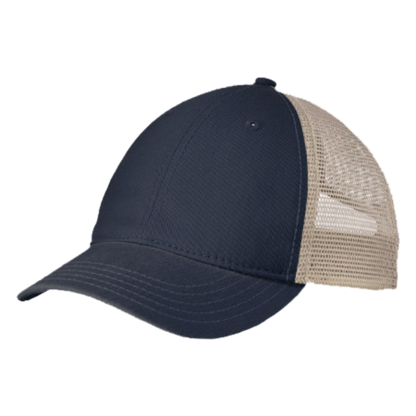 District Super Soft Mesh Back Cap, New Navy / Stone, Left Side view