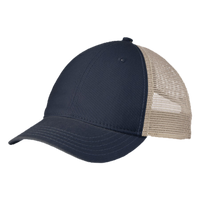 District Super Soft Mesh Back Cap, New Navy / Stone, Left Side view