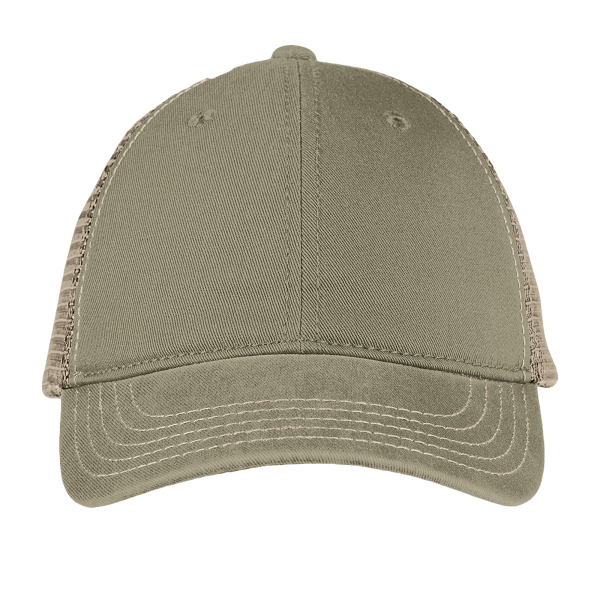 District Super Soft Mesh Back Cap, Olive / Khaki, Front view