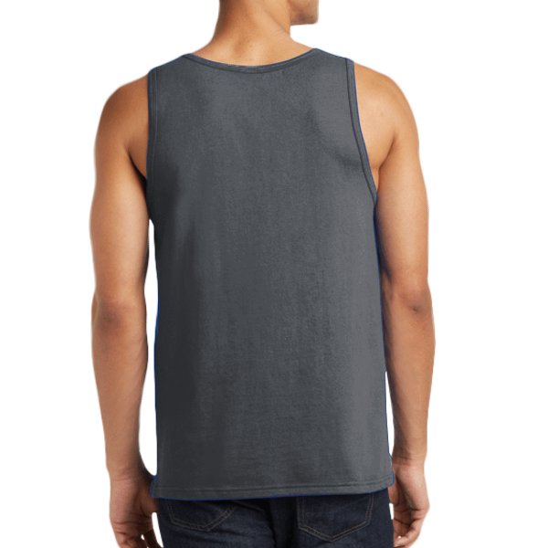 District The Concert Tank ®, Charcoal, Back view