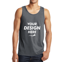 District The Concert Tank ®, Charcoal, Front view, Mockup