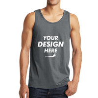 District The Concert Tank ®, Heather Grey, Front view, Mockup