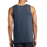 District The Concert Tank ®, Heathered Navy, Back view