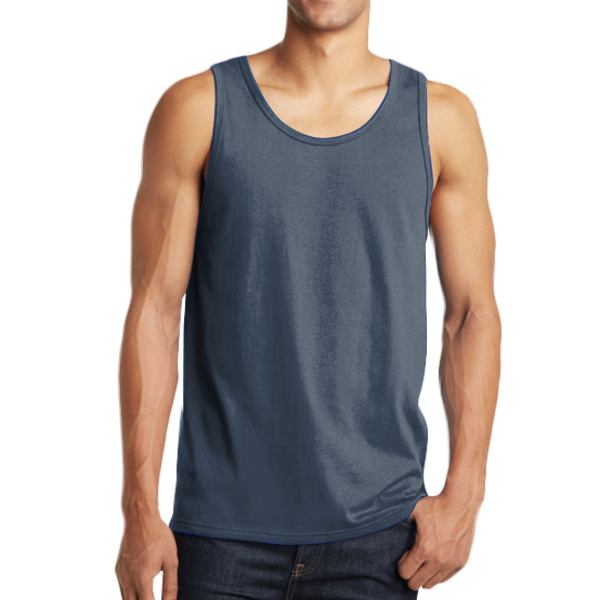 District The Concert Tank ®, Heathered Navy, Front view