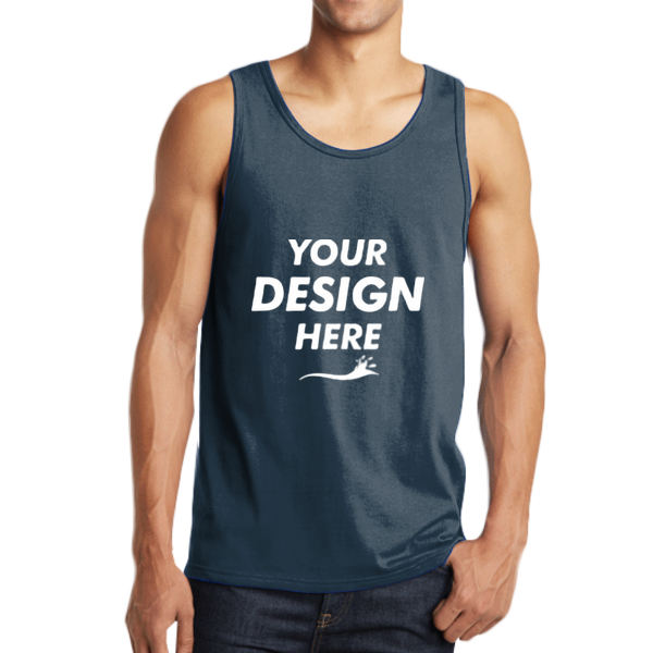 District The Concert Tank ®, New Navy, Front view, Mockup