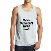 District The Concert Tank ®, White, Front view, Mockup