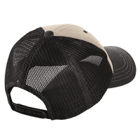 District Tri Tone Mesh Back Cap, Chrome / New Navy / Charcoal, Back view