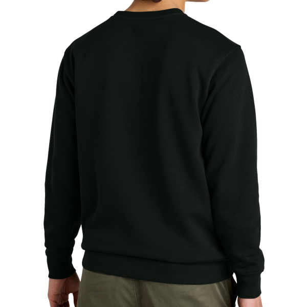 District V.I.T. Fleece Crew, Black, Back view
