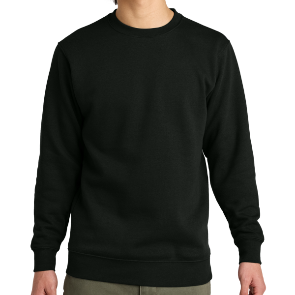 District V.I.T. Fleece Crew, Black, Front view