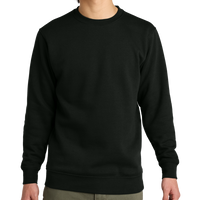 District V.I.T. Fleece Crew, Black, Front view
