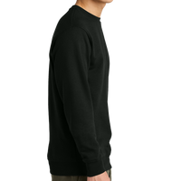 District V.I.T. Fleece Crew, Black, Right Sleeve view