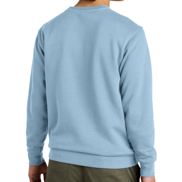 District V.I.T. Fleece Crew, Ice Blue, Back view