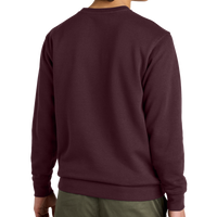 District V.I.T. Fleece Crew, Plum, Back view