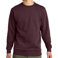 District V.I.T. Fleece Crew, Plum, Front view