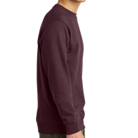 District V.I.T. Fleece Crew, Plum, Right Sleeve view