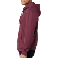 District V.I.T. Fleece Full Zip Hoodie, Plum, Left Sleeve view