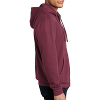 District V.I.T. Fleece Full Zip Hoodie, Plum, Right Sleeve view
