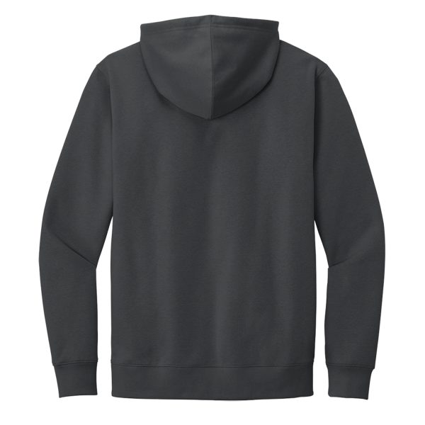 District V.I.T. Fleece Hoodie, Charcoal, Back view