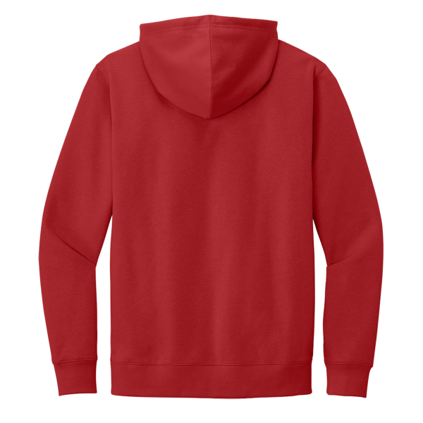 District V.I.T. Fleece Hoodie, Classic Red, Back view
