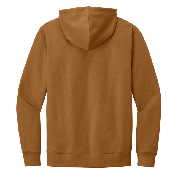 District V.I.T. Fleece Hoodie, Duck Brown, Back view