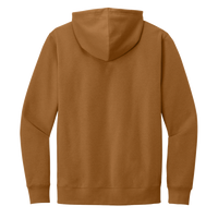 District V.I.T. Fleece Hoodie, Duck Brown, Back view