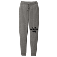 District V.I.T. Fleece Jogger, Grey Frost, Front view, Mockup