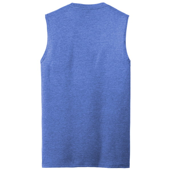 District V.I.T. Muscle Tank, Royal Frost, Back view