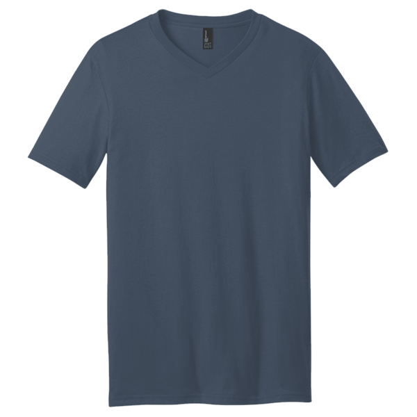 District Very Important Tee ® V Neck, Heathered Navy, Front view