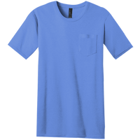 District Very Important Tee ® with Pocket, Heathered Royal, Front view