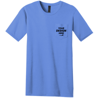 District Very Important Tee ® with Pocket, Heathered Royal, Front view, Mockup