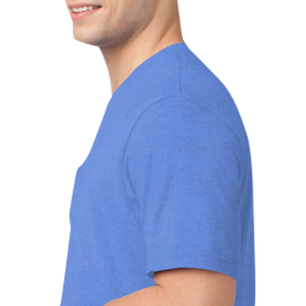 District Very Important Tee ® with Pocket, Heathered Royal, Left Sleeve (Short) view