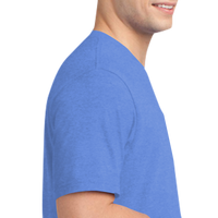 District Very Important Tee ® with Pocket, Heathered Royal, Right Sleeve (Short) view